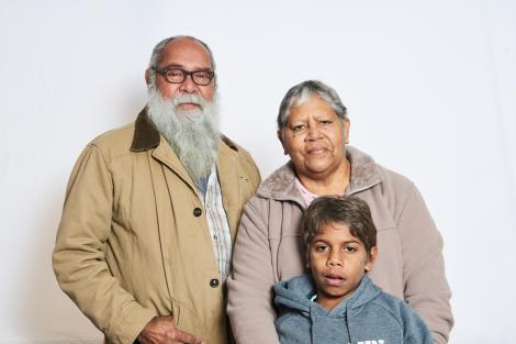 Potrait of Yvonne, Darryl and Brian